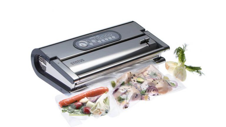 professional vacuum packing machine Provac 360 with vacuum-packed foodstuffs