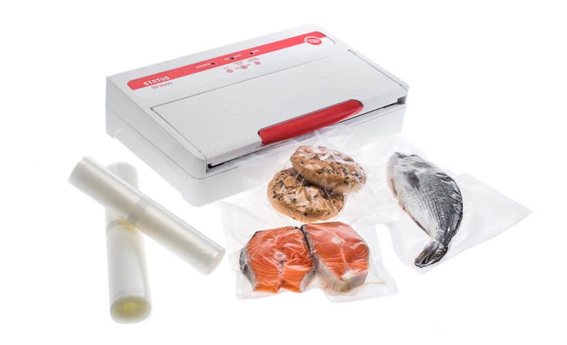 Vacuum packing fish, bread and other delicate foods.