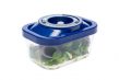use glass vacume containers instead of single use plastic
