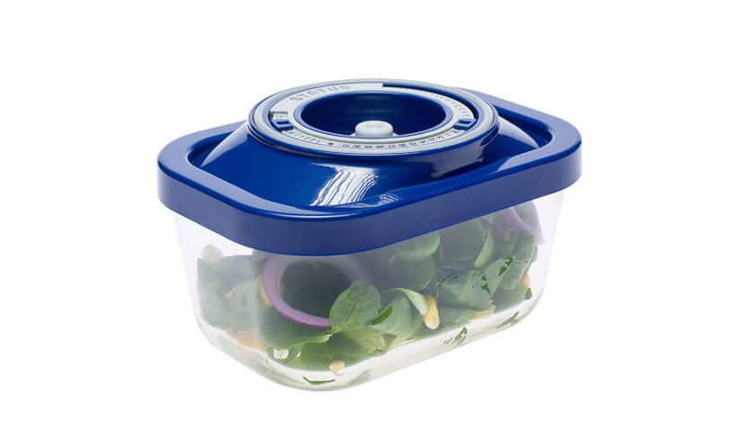 use glass vacume containers instead of single use plastic