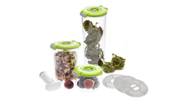 round vacume food containers