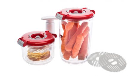 round food storage canisters
