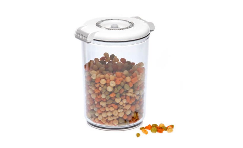 round vacuum container for food