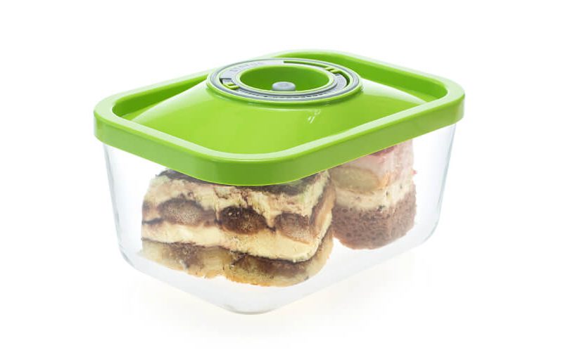 tiramisu in glass vacuum container