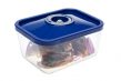 glass container with plastic lid