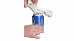 opening the beverage can