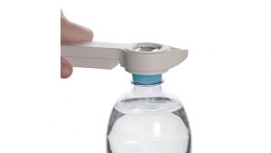 opening water bottle