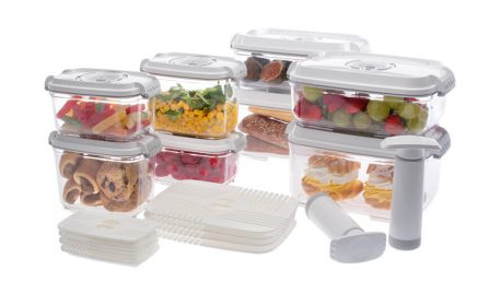 set of food vacuume containers