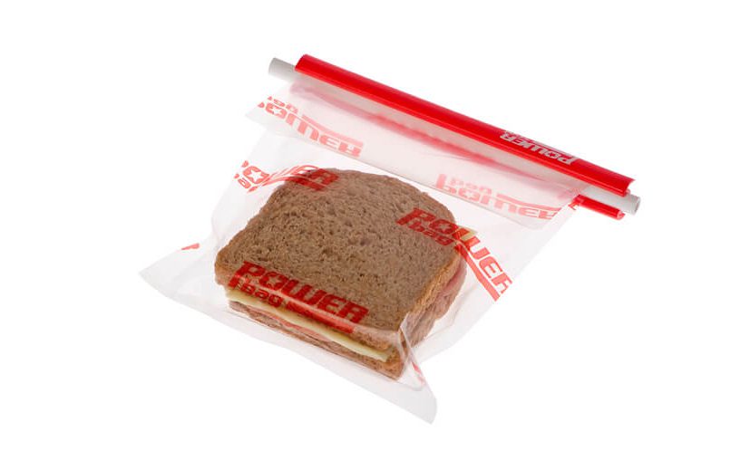 resealable food bag for sandwich