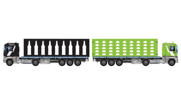 comparison of transporting whole and crushed waste plastic bottles