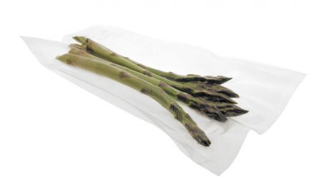 foil roll for sausages: vacuum packed asparagus