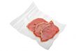 vacuum packed freshly cut meat