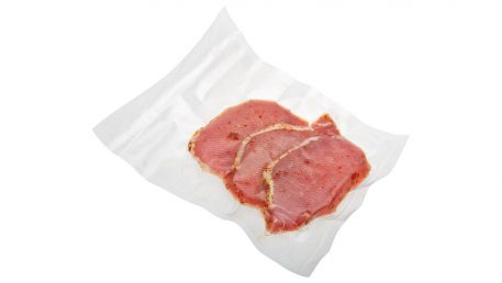 vacuum packed freshly cut meat