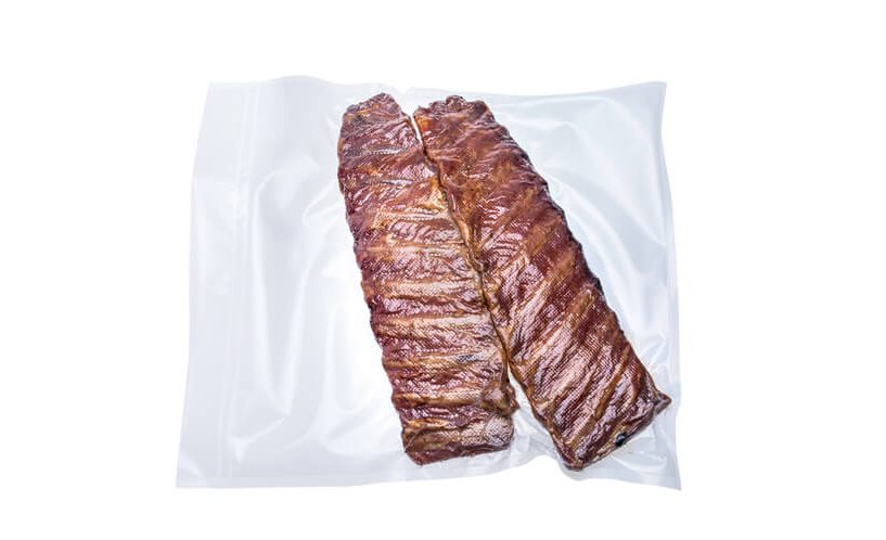 Vacuum bags for larger cuts of meat made from XL vacuum foil roll.