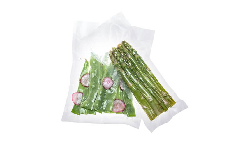 vacuum packed string beans and asparagus