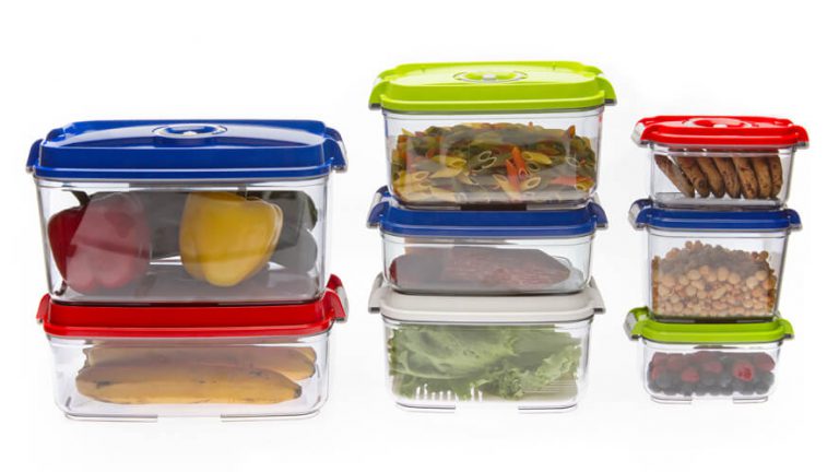 stackable vacuum containers for food