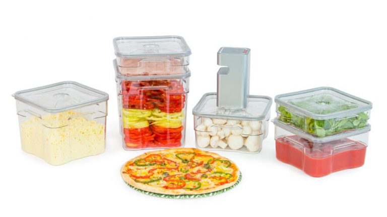 pizza ingredients in Status Gastro Vacuum Containers