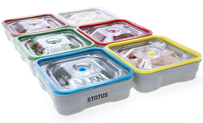 Status Gastro Vacuum Lids come in six HACCP colours and one neutral grey