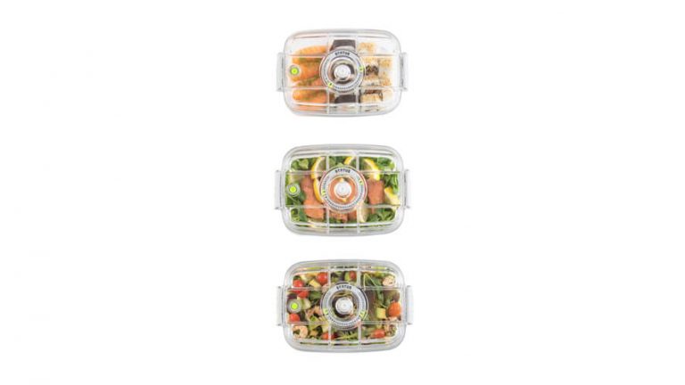 completely see-through food vacume containers